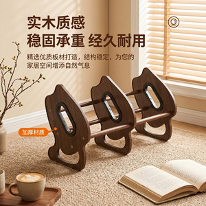 Creative desktop bookshelf, solid wood office desk small bookshelf, multi-tiered shelf, partition, window sill storage shelf - Product Image 3