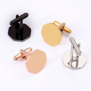 Fabricant de boutons de manchette personnalisés pour mariage, design original sur mesure, métal vierge, logo entièrement personnalisé - Product Image 1