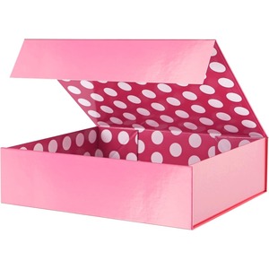 GREEN BEAN <b>gift</b> <b>box</b>, <b>large</b>-sized pink lidded <b>box</b>, customizable according to your needs - Product Image 1