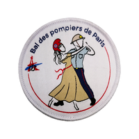 Étiquettes tissées en satin personnalisées à prix d'usine, patchs autocollants en coton, formes rondes/carrées/rectangulaires, découpe laser personnalisée