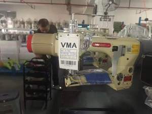 VMA Industrial Taiwan Design 4 Needles 6 <b>Thread</b> with Auto Presser Foot Lifter and air Suction Flat <b>Lock</b> Seamer Sewing Machine - Product Image 3