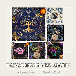 Handmade Printed Geometric Velvet Cloth Mat Europe Style Home Use Witchcraft Reading Altar <b>Tablecloth</b> Divination Accessories - Product Image 2