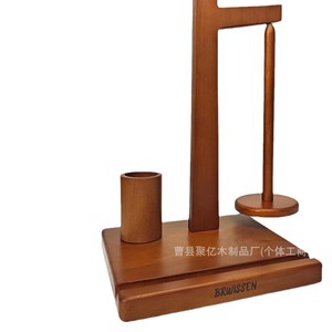 Wooden Spool Holder Yarn Rack With <b>Crochet</b> <b>Hooks</b> Stand For Home Needlework Desktop Use - Product Image 2