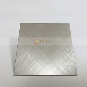 Plaque en acier inoxydable brossé finition croisée série 300 LL196 316/304, services de soudage et de découpe pour panneaux muraux intérieurs - Product Image 1