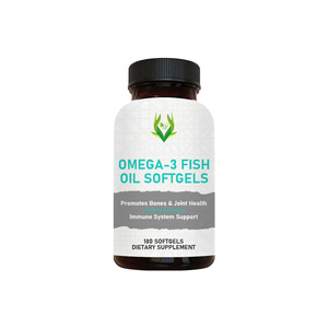 Service Personnalisé : Gélules d'Huile de Poisson Oméga 3 – Acides Gras Oméga 3 Complets et DHA pour Rester Équilibré et en Bonne Santé - Product Image 1