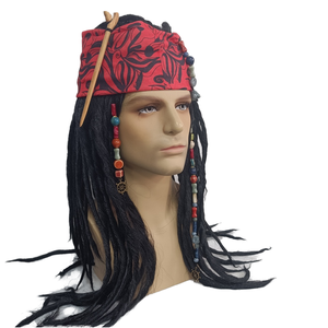 <span class=keywords><strong>Carnaval</strong></span> Pirates Caraïbes Costume Jack Sparrow <span class=keywords><strong>Masque</strong></span> Cosplay Adulte Capitaine <span class=keywords><strong>Pirate</strong></span> Foulard pour Halloween Mascarade Party <span class=keywords><strong>Masque</strong></span> - Product Image 3