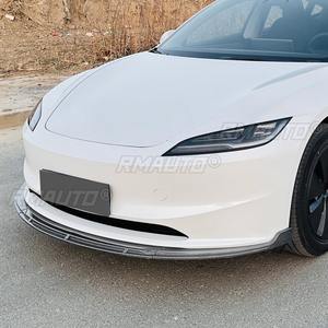Accessoires extérieurs pour Tesla Model 3 2024+ : Lame de pare-chocs avant, séparateur, diffuseur, spoiler, protection de pare-chocs, kit carrosserie - Product Image 4