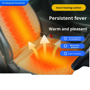 Coussin de siège chauffant intelligent 12V pour l'hiver, en polyester, universel pour voiture, berline, camion, vente en gros du fabricant YM-2023- - Product Image 3