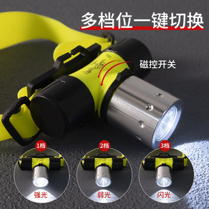 Lampe frontale LED rechargeable 2000 mAh, étanche, avec bandeau réglable, haute luminosité, pour la pêche, la plongée et les activités de plein air - Product Image 3