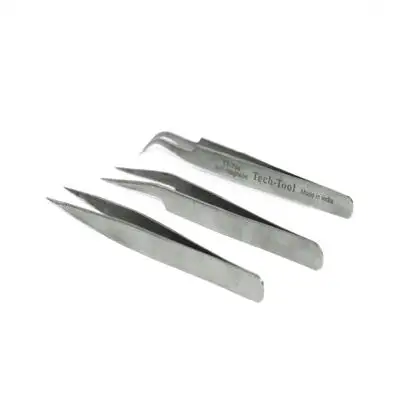 Korea Hot Selling Wholesale price Sharp corners stainless steel extension eyelash applicator tweezers eyelash tweezers