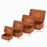Boîte d'expédition en carton ondulé avec logo personnalisé, écologique, pliable, en papier kraft, pour l'abonnement e-commerce
