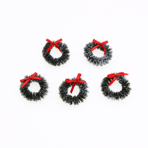 Accessoires <span class=keywords><strong>de</strong></span> <span class=keywords><strong>maison</strong></span> <span class=keywords><strong>de</strong></span> poupée 1:12, 4 cm, pour la décoration <span class=keywords><strong>de</strong></span> scènes, comprenant un pendentif anneau floral et un cercle <span class=keywords><strong>de</strong></span> Noël simulé, articles <span class=keywords><strong>de</strong></span> loisirs créatifs - Product Image 1