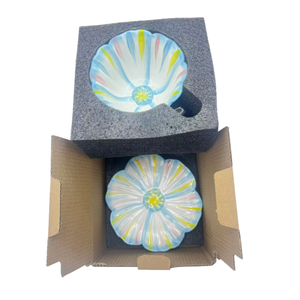 แก้วเซรามิกลายดอกไม้หรูหรา 250 มล. แก้วกาแฟเพ้นท์ลายด้วยมือ สำหรับสาวๆ ดื่มน้ำชายามบ่าย - Product Image 6