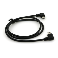 Cable USB Micro a Mini USB UL2725 28AWG Blindado de Alta Velocidad 2.0 Revisión 5 con Adaptador de Carga para Cámara y Computadora
