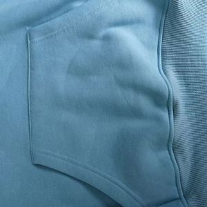 Wholesale Men Regular Fit Solid Autumn Hoodie High Quality Streetwear Distressed for <b>Thick</b> <b>Fleece</b> Sport Pullover - Product Image 3