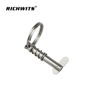 RICHWITS Goupille à ressort en acier inoxydable à anneau de traction, verrouillage automatique, quincaillerie marine, goupille à verrouillage rapide pour réparation de pare-soleil fixe - Product Image 4