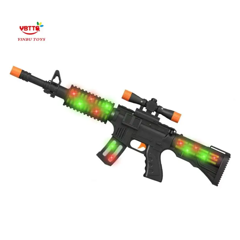 YB Laser jouet pistolet jouets électrique 64 CM enfants pistolet en plastique armes lumière avec son fonction militaire AK jouet pistolets pour enfants