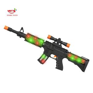 YB Laser giocattolo pistola giocattoli elettrici 64 CM per bambini di plastica pistola armi leggere con il suono funzione militare AK pistole giocattolo per i bambini