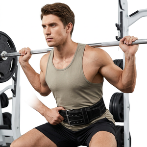 Cinturón de Cuero Resistente Ajustable de Alta Calidad SAAR INDUSTRIES, Antideslizante, para Gimnasio, Entrenamiento y Fitness - Product Image 1