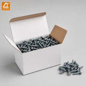 <span class=keywords><strong>Vite</strong></span> autoforante con testa esagonale e rondella in EPDM, zincata blu-bianca per pannelli sandwich e tetti metallici - Product Image 6