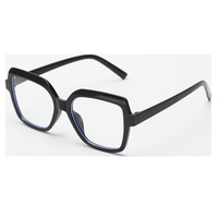 Monture de lunettes Myopie féminine Peut être équipée d'un miroir plat sans degré Tendance masculine Lunettes à lumière bleue Monture de lunettes