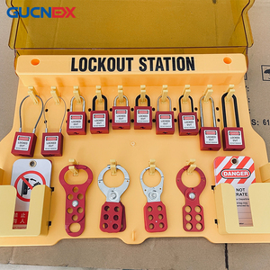 Station de gestion des serrures, conception monobloc verrouillable avec couvercle, boîte à serrures antivol pour <span class=keywords><strong>cadenas</strong></span> de sécurité, serrures à loquet et étiquettes LOTO - Product Image 2