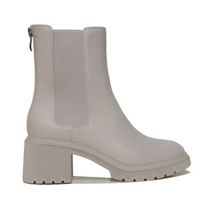 הסיטונאי מגפי קרסול מותאם אישית עקבים רוכסן למעלה אופנה חורף גובה הגדלת נעליים נשים - Product Image 1