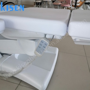 KISEN Professional Beauty Salon Furniture 4 Motor Electric Facial Spa Bed Luxury Lash Bed Curved Massage <b>Table</b> Facial Beauty Bed - Product Image 5