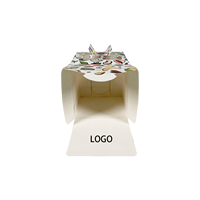 Boîte à gâteau mousse élégante personnalisée boîtes à gâteaux de mariage et de Noël avec design triangulaire portable pour un emballage pratique