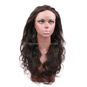 Commercio all'ingrosso brasiliano 360 Lace frontale naturale pieno pizzo frontale 100% estensione dei capelli umani può legare una coda di cavallo - Product Image 6