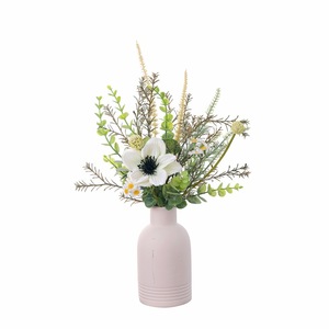 Fleurs artificielles Tula Camélia en tissu tissé plastique Décoration intérieure Bouquet de mariage Décoration murale CF01254A - Product Image 5