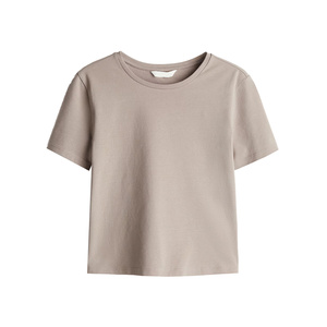 T-shirt court décontracté pour femme, style urbain, conçu pour un mouvement confortable, avec un look frais et épuré. - Product Image 1