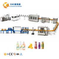 Ligne de production de jus automatique 3-en-1 12000 BPH à contrôle de précision et économie d'énergie, avec rinçage, remplissage et capsulage – Équipement clé en main