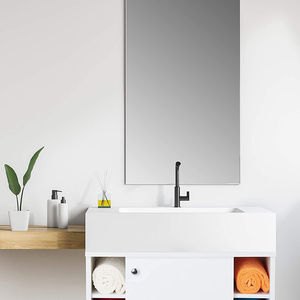 Lavabo Double évier moderne, 1pièce, salle de bain d'occasion, armoires de vanité <span class=keywords><strong>sans</strong></span> miroir - Product Image 3