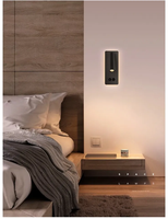 Lampe de lecture d'hôtel en aluminium noir applique murale d'intérieur chevet escaliers nordique moderne led applique murale