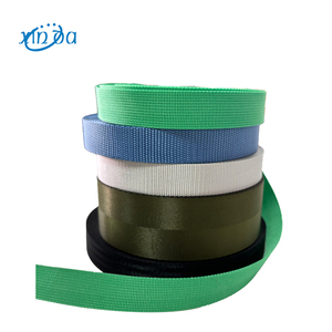 Sangle élastique en jacquard de <span class=keywords><strong>nylon</strong></span> recyclé brodée sur mesure Xinda, haute ténacité, largeur de 10 à 50 mm, sangle colorée pour sacs et vêtements - Product Image 1