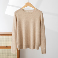 Pull-over en Cachemire 100% Léger et Uni à Manches Longues Personnalisé pour Femme – Collection Printemps – Grande Vente