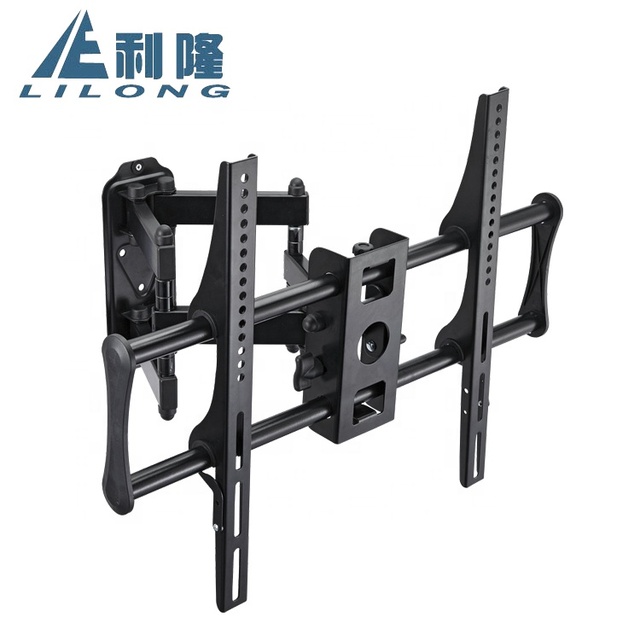 Factory Manufactured Full Motion Heavy Duty VESA 600x400 Ultra Slim TV Wall Mount Bracket for 32-70 Inch Screen Steel Holder