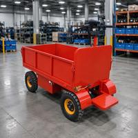 Chariot à plateforme électrique à quatre roues populaire, facile à utiliser, adapté à divers scénarios, personnalisable