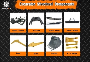 Tùy chỉnh thép tấm chế biến hàn các bộ phận kết cấu H khung cho Máy xúc <span class=keywords><strong>mini</strong></span> 25mm - Product Image 2