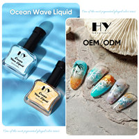 Hanyi Ocean Wave UV LED Gel de Manucure à Séchage Rapide pour Nail Art – 12 Couleurs, Facile à Utiliser, Vegan, Non Toxique, Personnalisable OEM