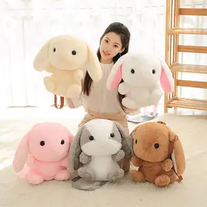 प्यारा आलीशान खरगोश बैग जापानी Kawaii बनी बैग भरवां खरगोश खिलौना बच्चों को स्कूल बैग उपहार बच्चों खिलौना के लिए छोटी लड़की