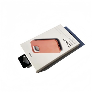 Boîte d'emballage en papier pliable personnalisée, étanche et écologique, avec design à suspendre, laminée pailletée, pour petits appareils électroniques, 4 couleurs - Product Image 4