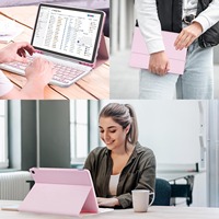 Étui de protection pour clavier compatible avec Fire HD 10 10Plus, étui magnétique sans fil