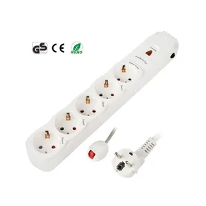 Energy Saving Electricity AV Standby European Smart Extension Socket with 5 Outlet