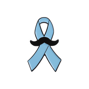 Pin kerah lencana kesadaran prostat bros kumis janggut pita biru kesadaran kanker prostat pabrikan - Product Image 6
