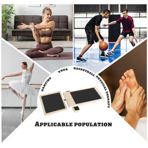 Camilla de pie de Yoga de madera, entrenador de viga de equilibrio de fortalecimiento de una sola pierna, tabla de estiramiento de tobillo de una sola pierna de ballet - Product Image 2