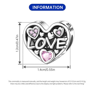 New <b>LOVE</b> beaded original fashion versatile DIY <b>bracelet</b> jewelry pendant for women - Product Image 3