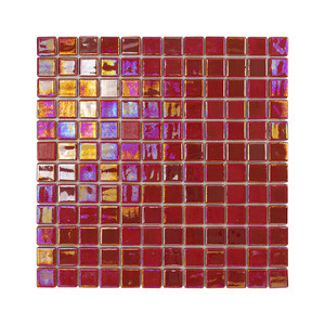 Mosaico Acquaris Pasion Rosso Piastrella in Vetro 10x10 Cm Per Decorazione Pareti e Pavimenti - Product Image 4