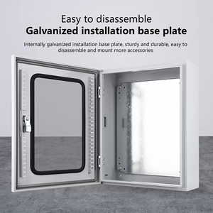 Caja de Distribución de Ventana Transparente de Una Sola Puerta, Montaje en Superficie, IP65 Impermeable, Base de Acero Laminado en Frío, Modelo Yutai YT de Alta Calidad - Product Image 3